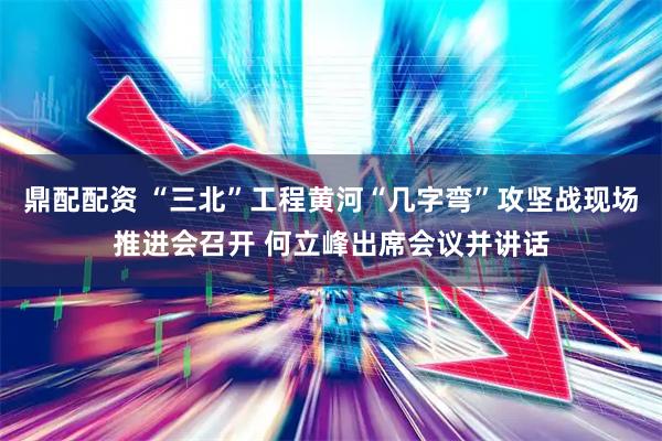 鼎配配资 “三北”工程黄河“几字弯”攻坚战现场推进会召开 何立峰出席会议并讲话